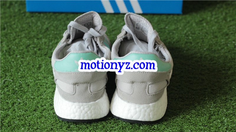 Real Boost Adidas Iniki Runner Green Grey BB2747